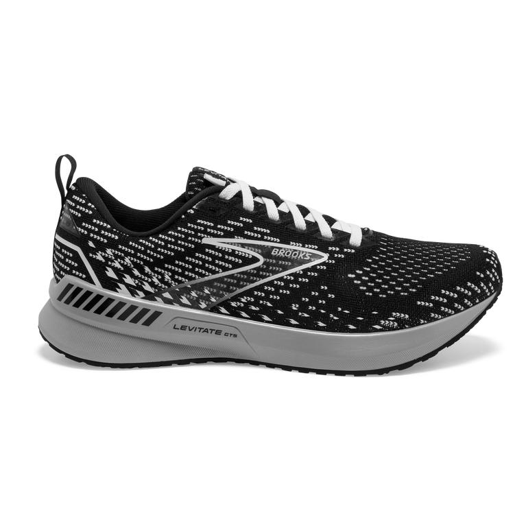 Brooks Women's Levitate GTS 5 Springy Road Running Shoes - Black/Grey/White (DTNP76915)